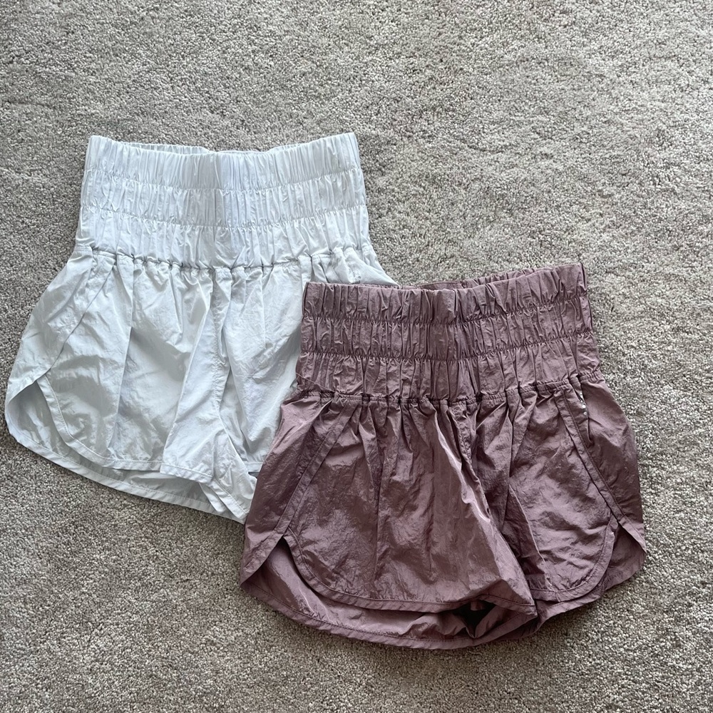 Free People High Waisted Exercise Shorts
